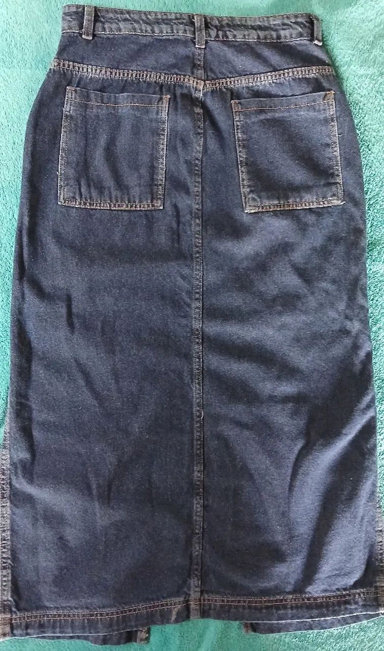 Vendo saia jeans longa (NOVA) - Foto 2
