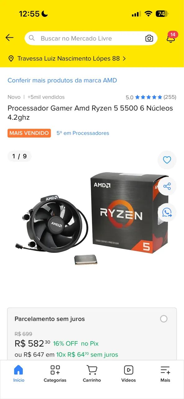 PROCESSADOR RYZE 5 5500 - Foto 3