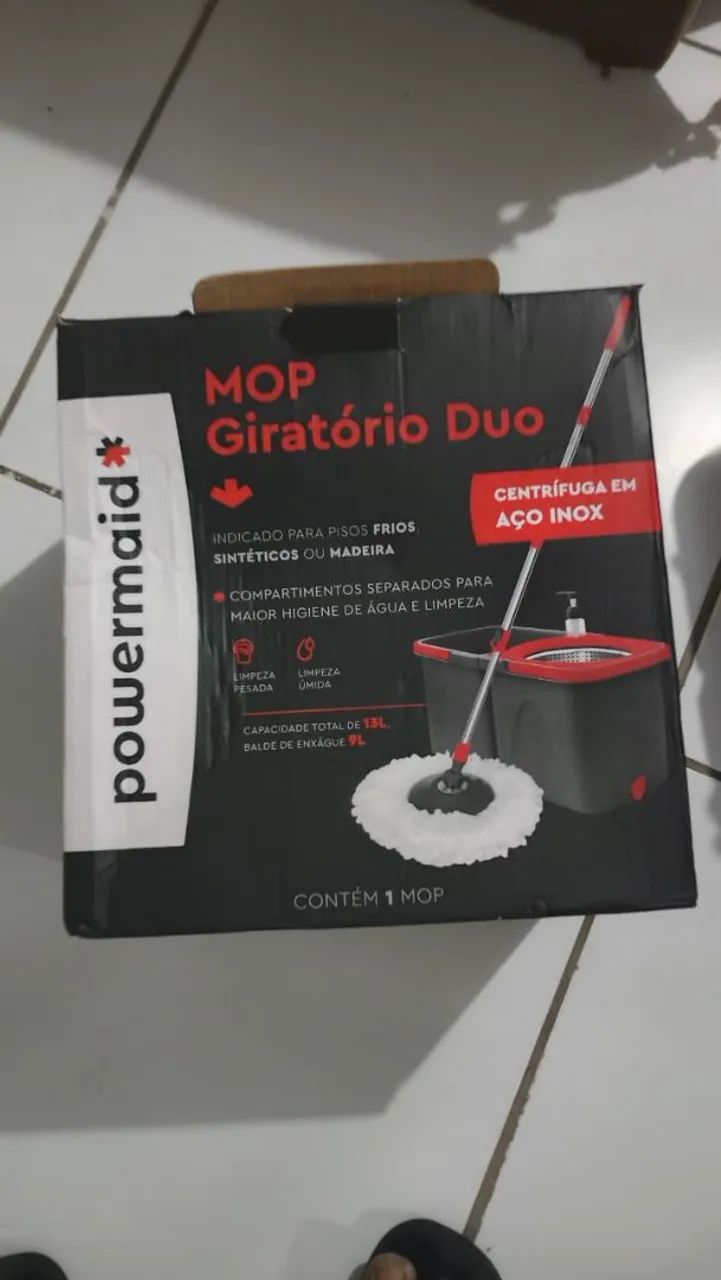 Mop giratório Duo com balde duplo 