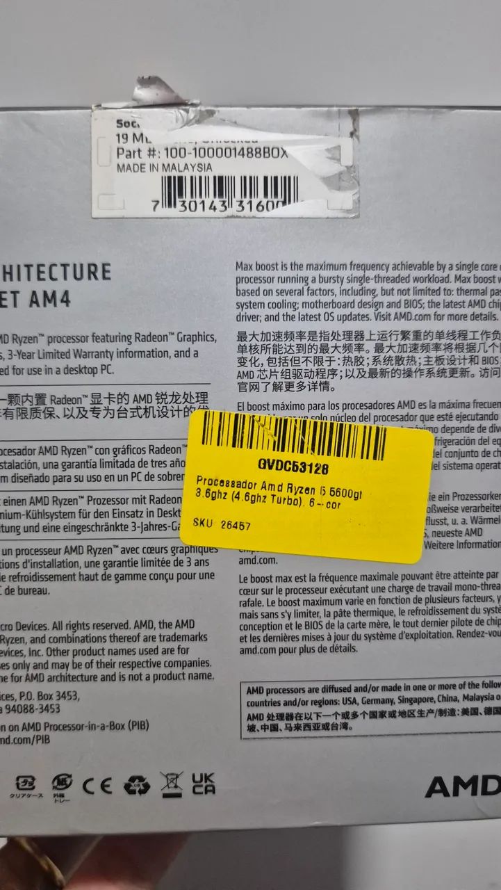 Procesador Ryzen 5 5600GT com caixa - Foto 3