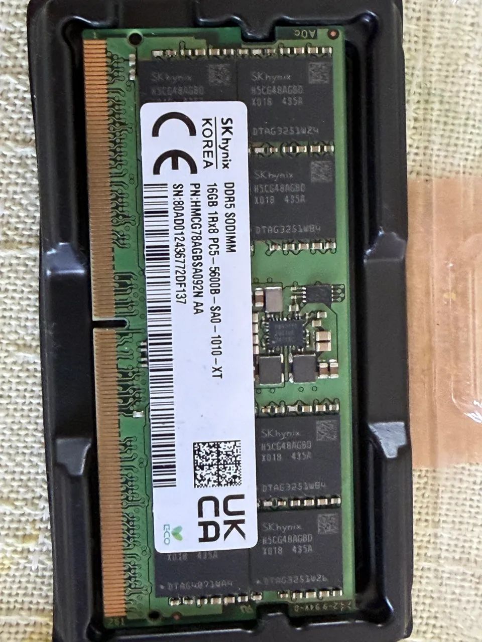 Memória DDR5 16GB 5600MHz SK Hynix - Notebook - Memória RAM