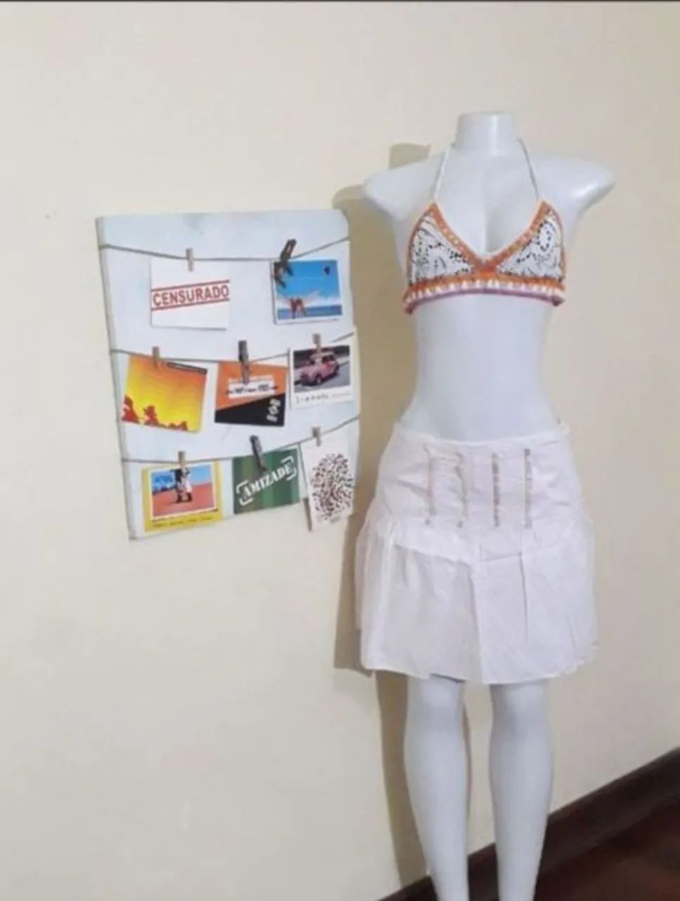 Lote saias femininas plissada, floral e mais - Foto 2