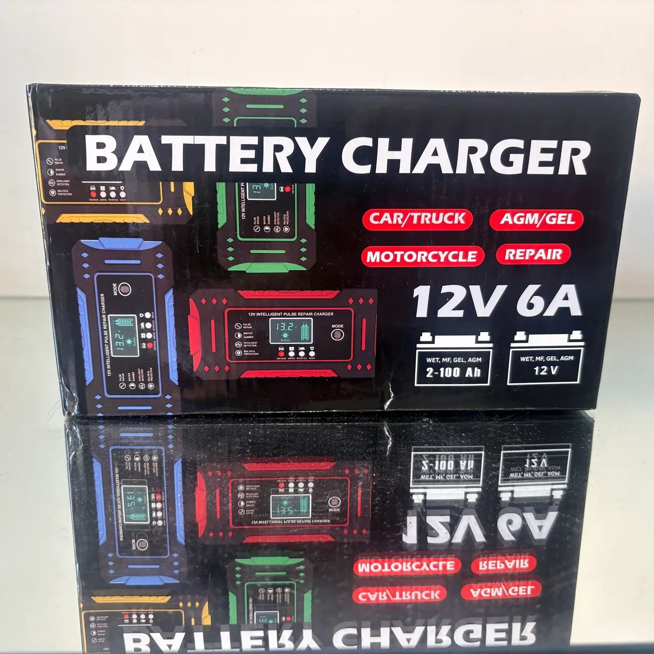 Carregador e Mantenedor de Bateria Inteligente 12V 6A - Recupere e Proteja sua Bateria! - Foto 4