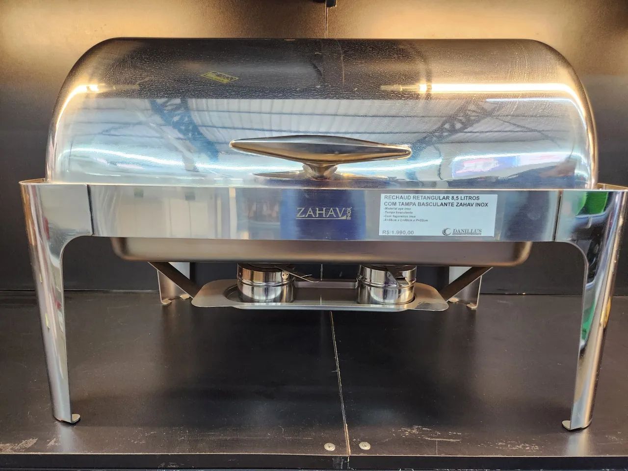 Rechaud retangular 8,5L - zahav inox - Foto 5
