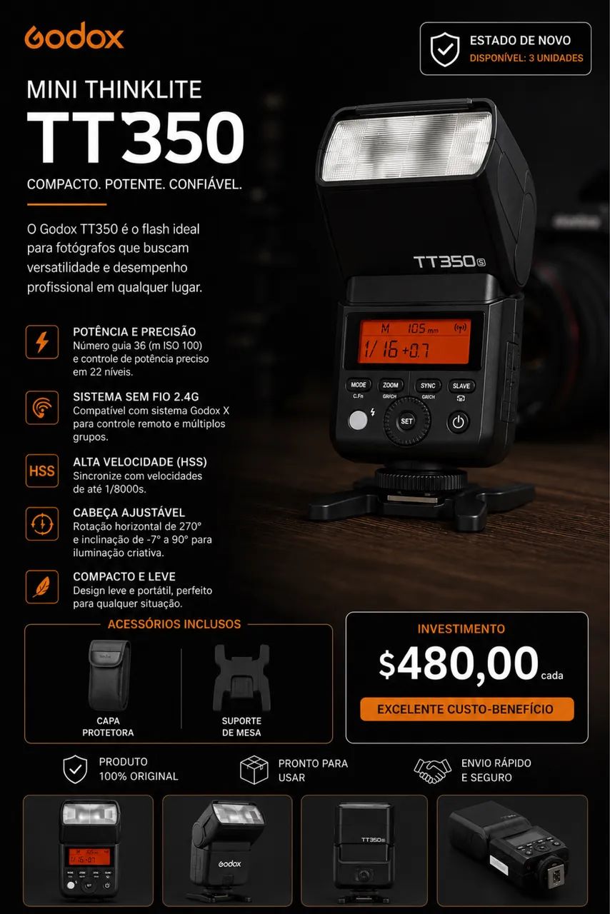 Flash Godox mini Tt350