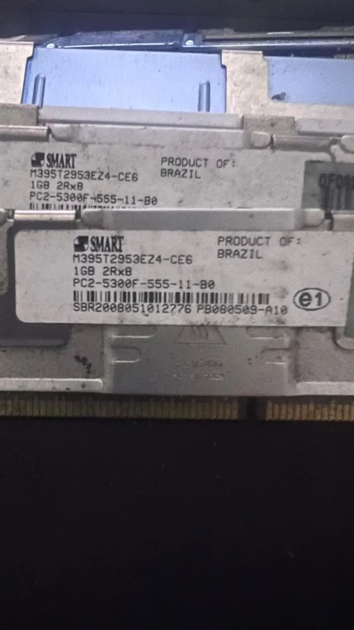 3 Memórias Servidor DDR2 FB-DIMM ECC 1GB - PC2-5300F - Foto 3