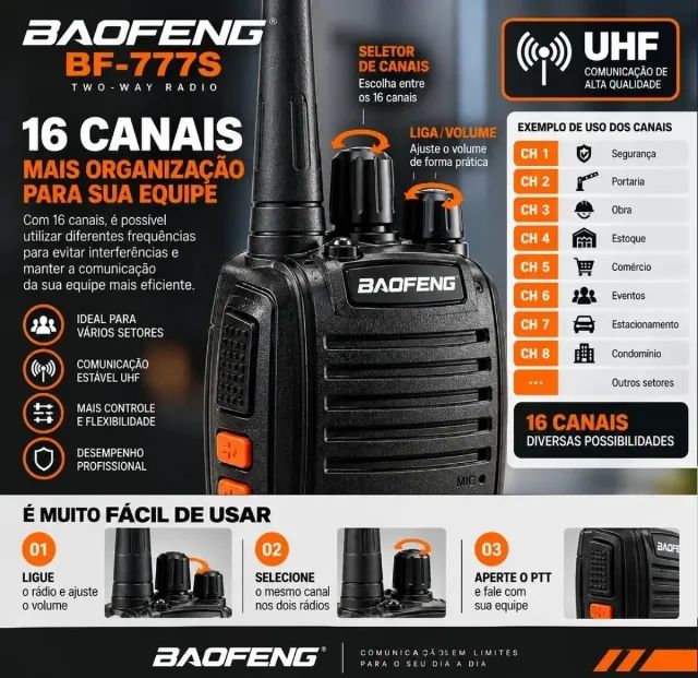 Par de Walk Talk BAOFENG Original  - Foto 2