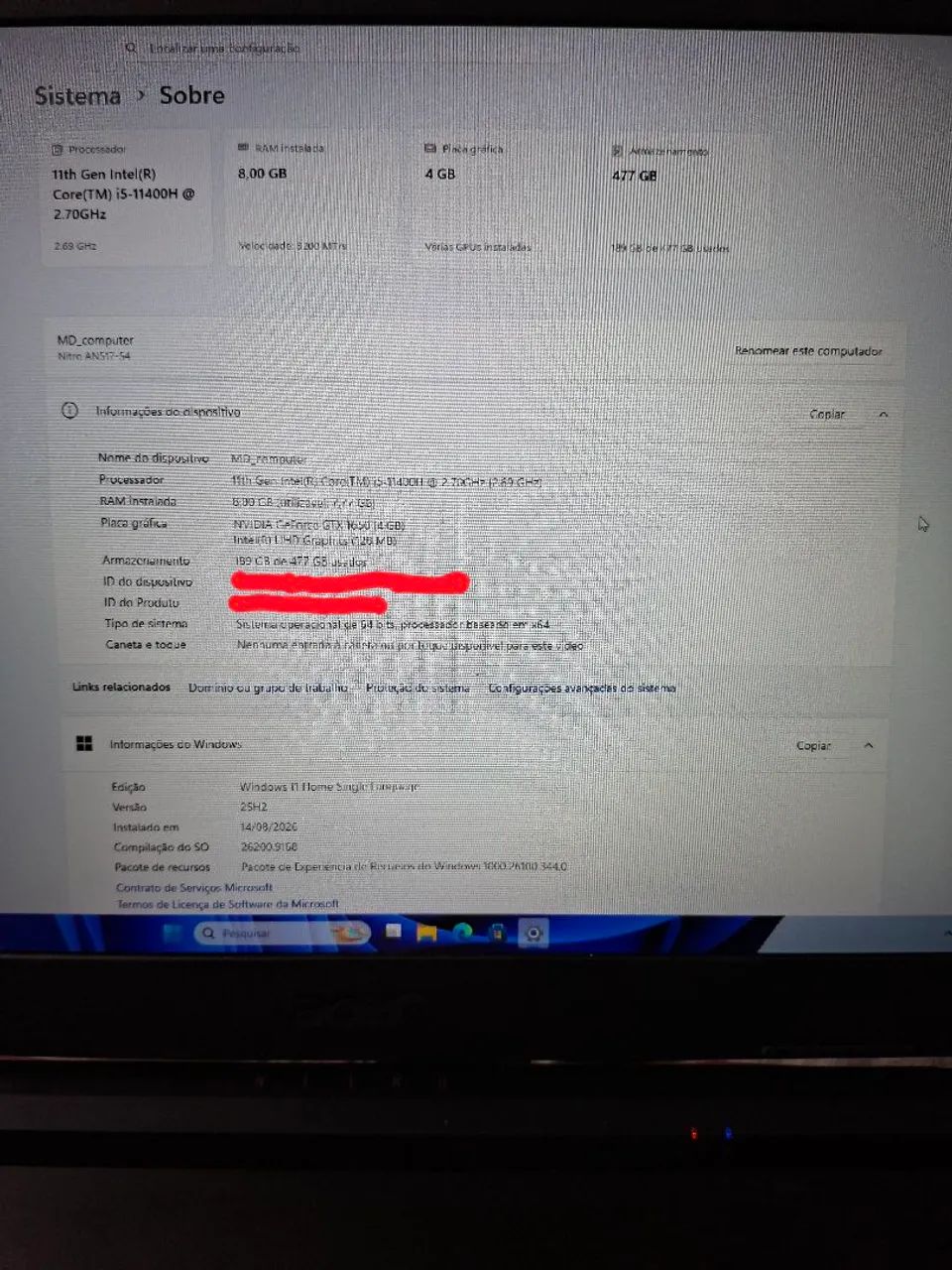 Notebook Acer Nitro V - Foto 3