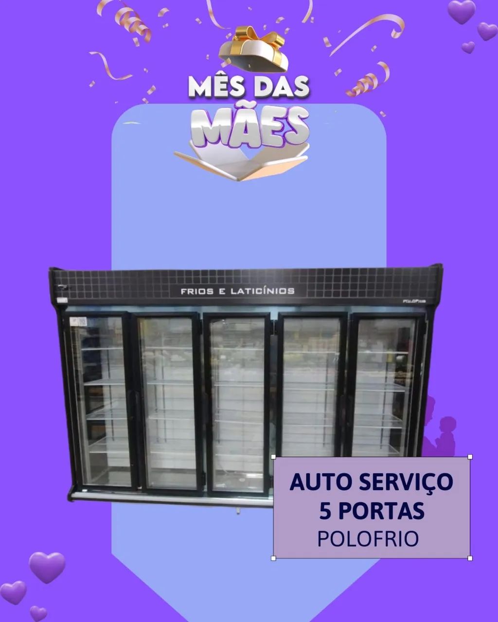 Balcão 5 portas Modelo Polofrio 
