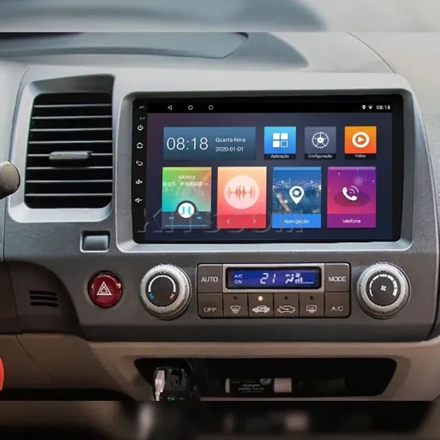 Central Multimídia Android Para New Civic De 2007 A 2011 9 Polegadas - Foto 3