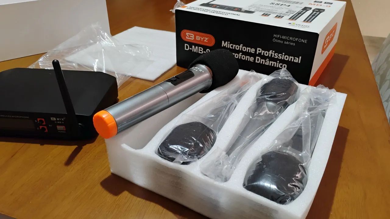 Microfones sem fio BYZ - Foto 3