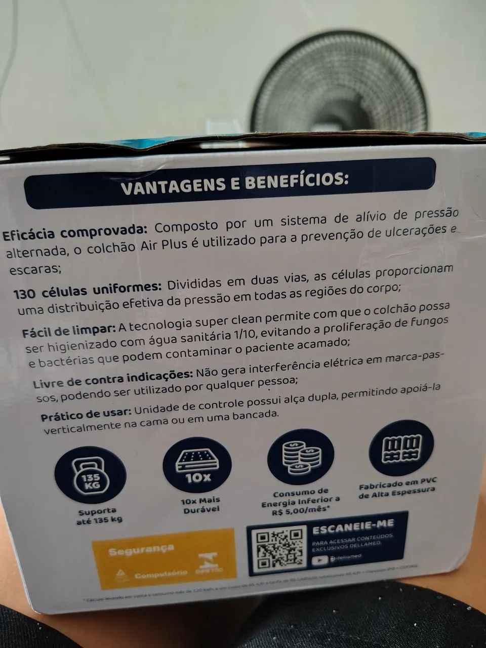 Colchão inflável anti escaras com o motor  - Foto 3