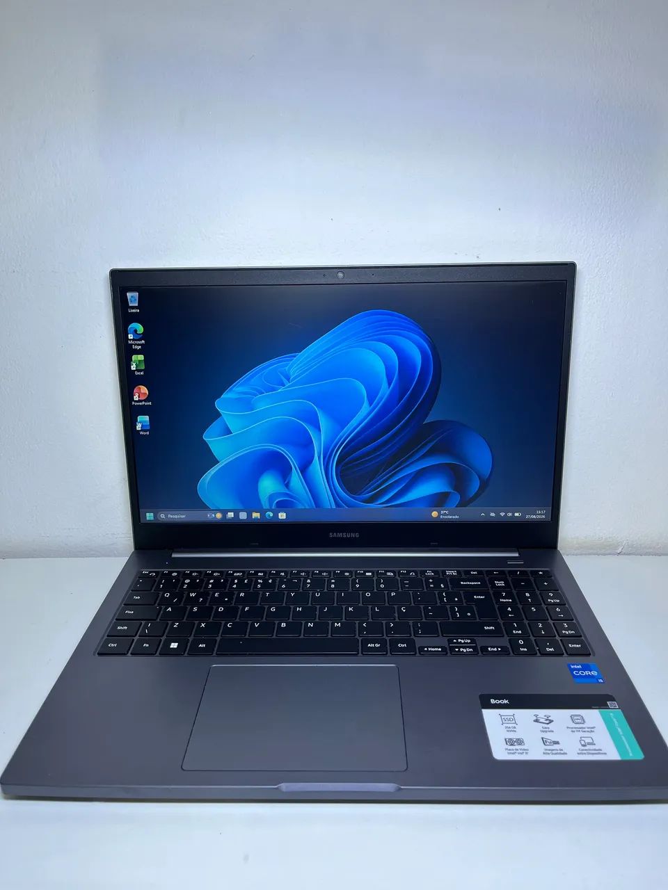 SAMSUNG i5 11ª Geração + Intel Iris | 8GB RAM | SSD 256GB | 90