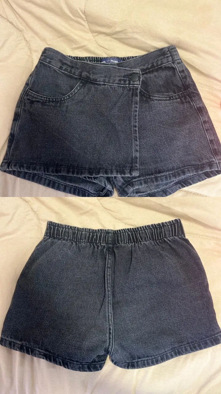 Short saia jeans infantil  - Foto 3