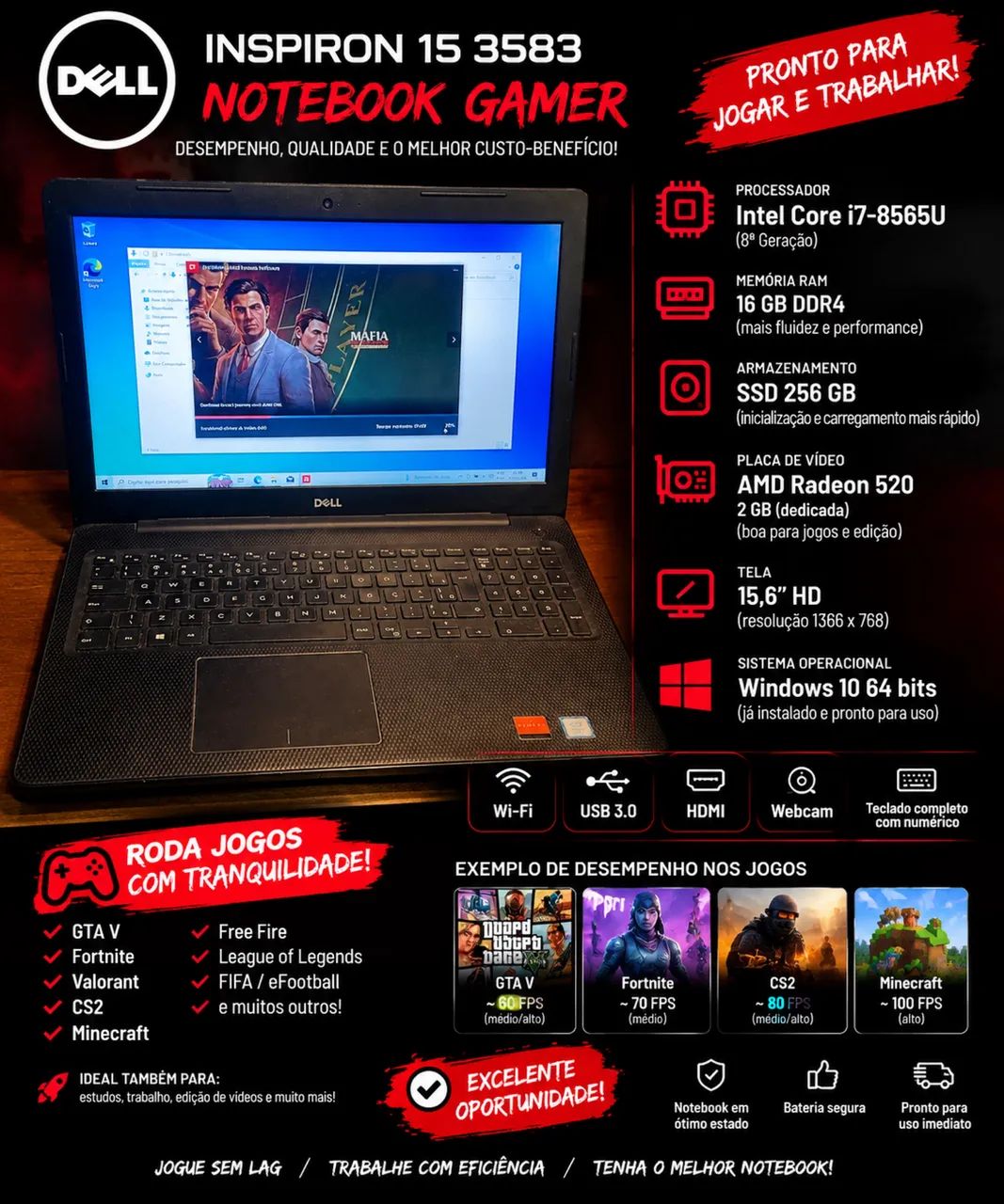 Notebook gamer 