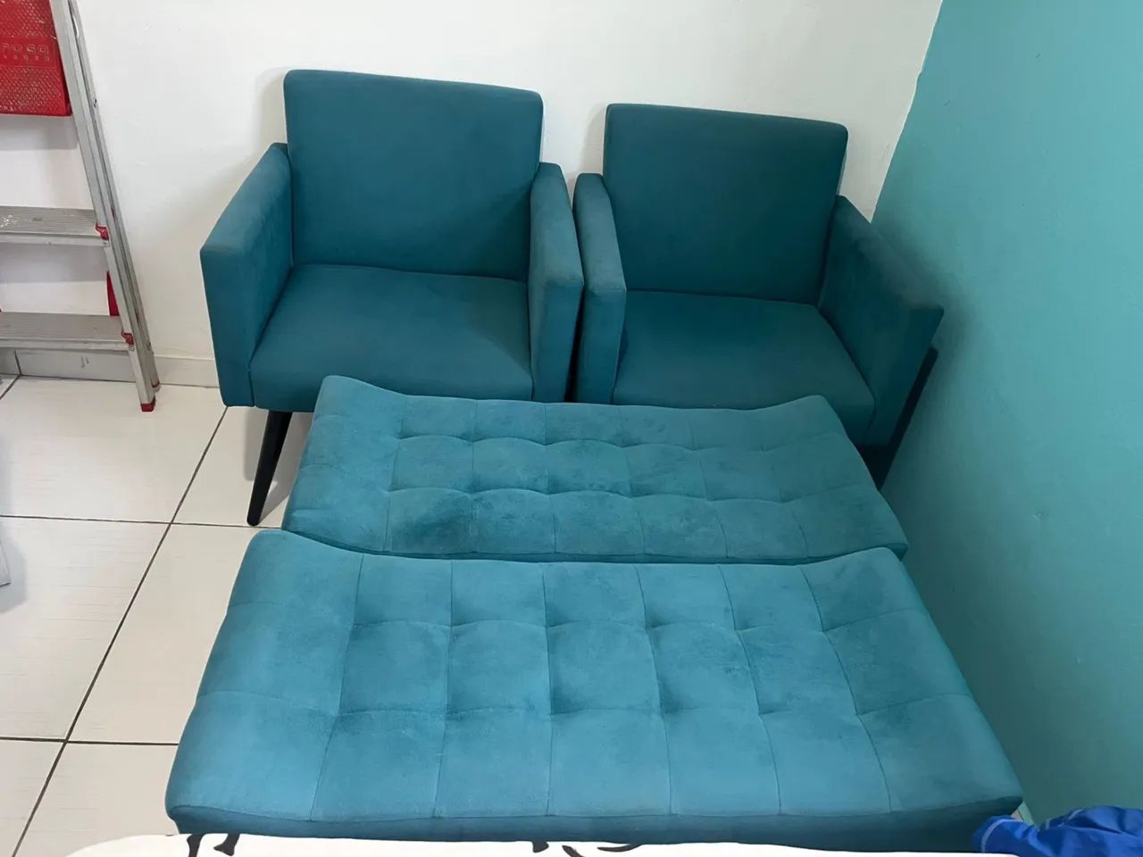 02 Poltrona + 02 Puff - Foto 4