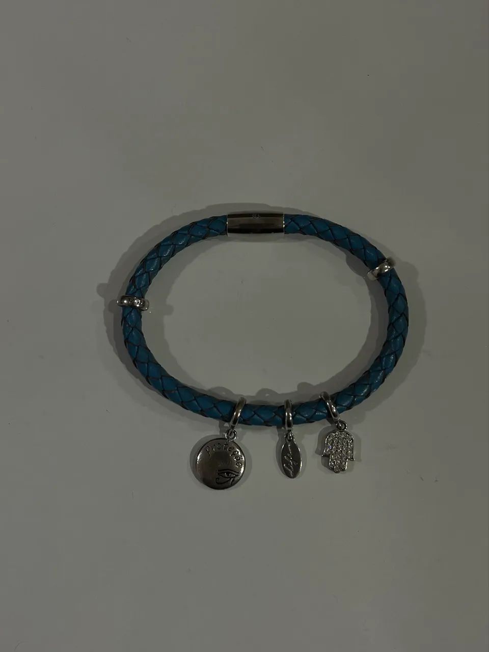 Pulseira Vivara em Couro e Prata