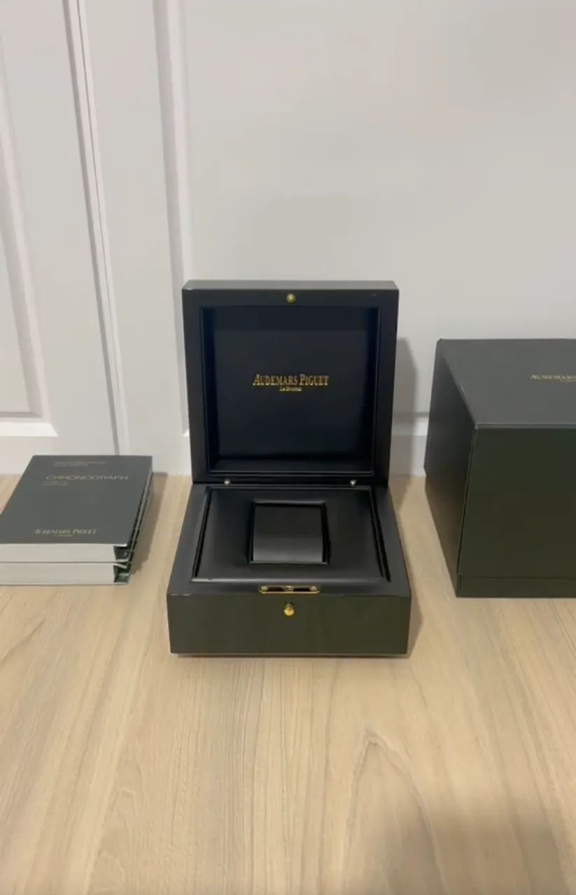 Caixa Audemars Piguet Preta Completa de Luxo
