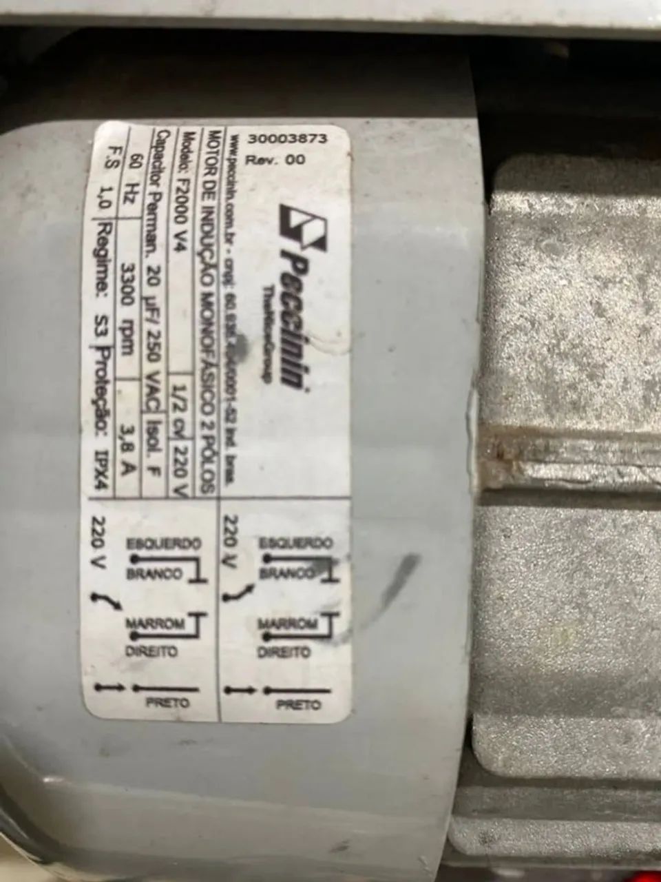 Motor Peccinin Ultra Rápido 1/2CV 220v - Abertura 5s - Foto 5