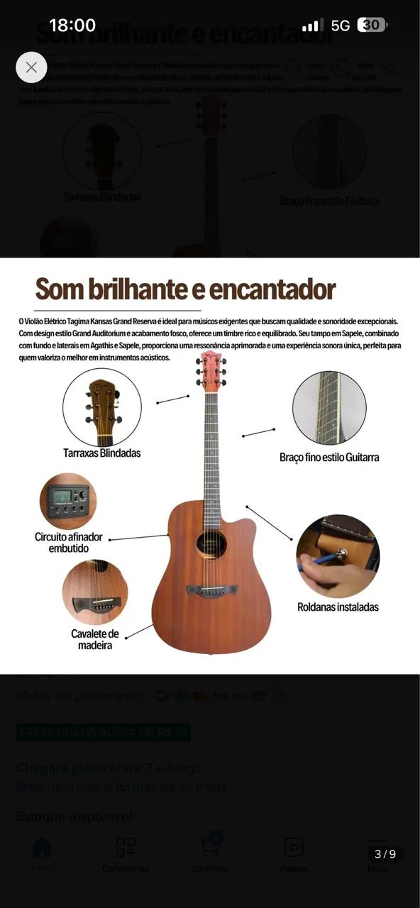 Violão tagima - Foto 2