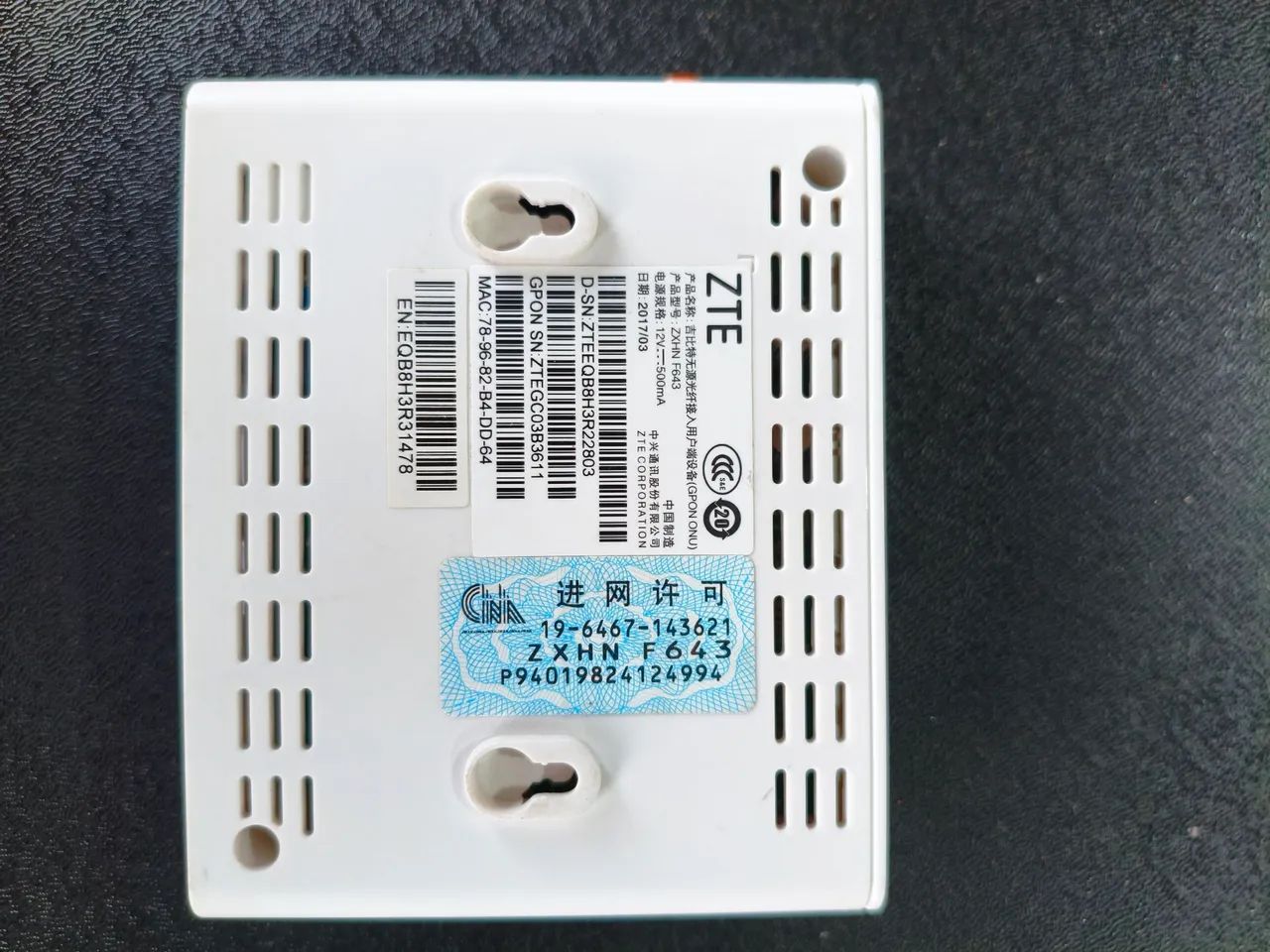 ONU ZTE F643 - Foto 2