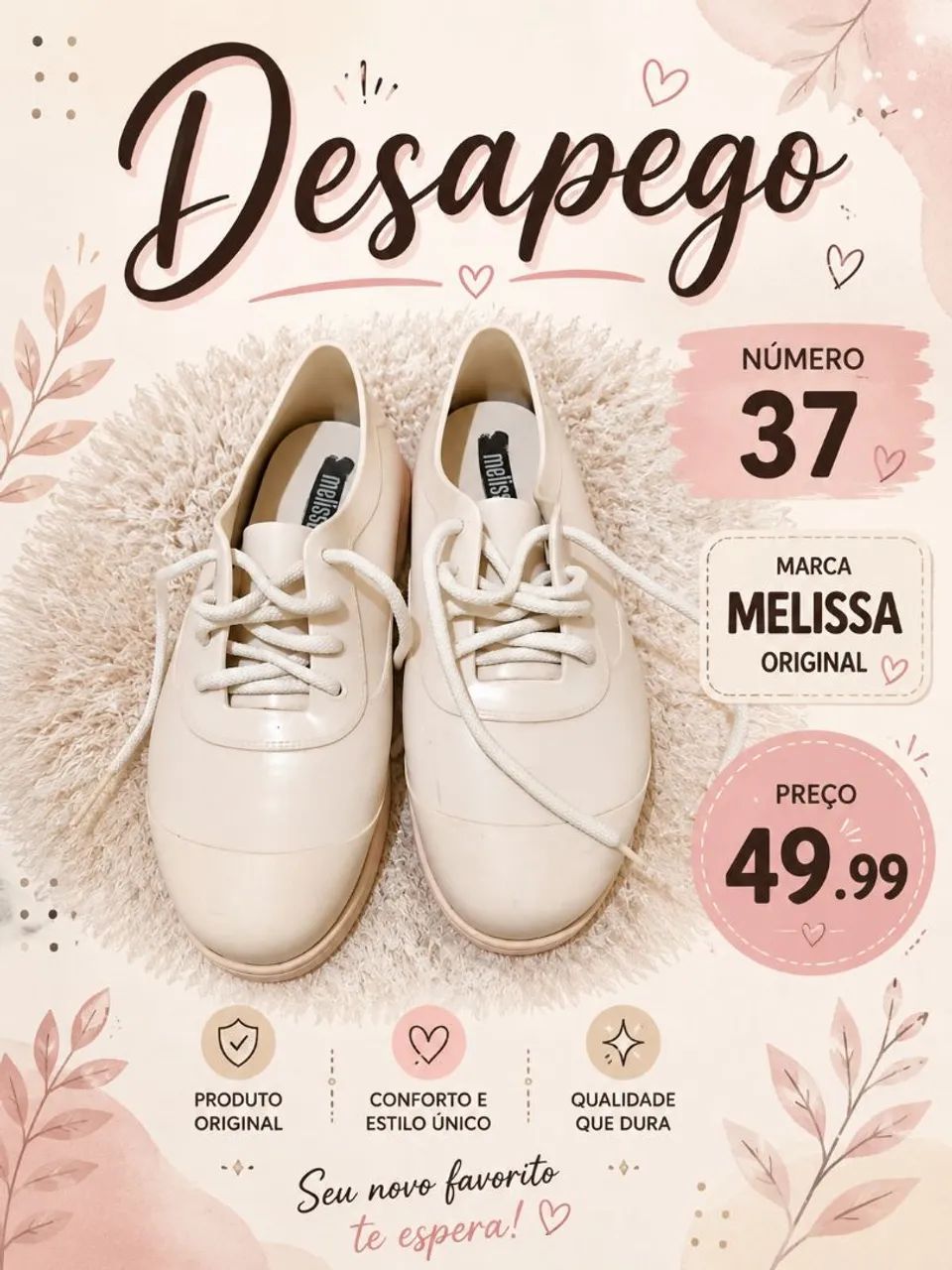 Melissa Tamanho 37