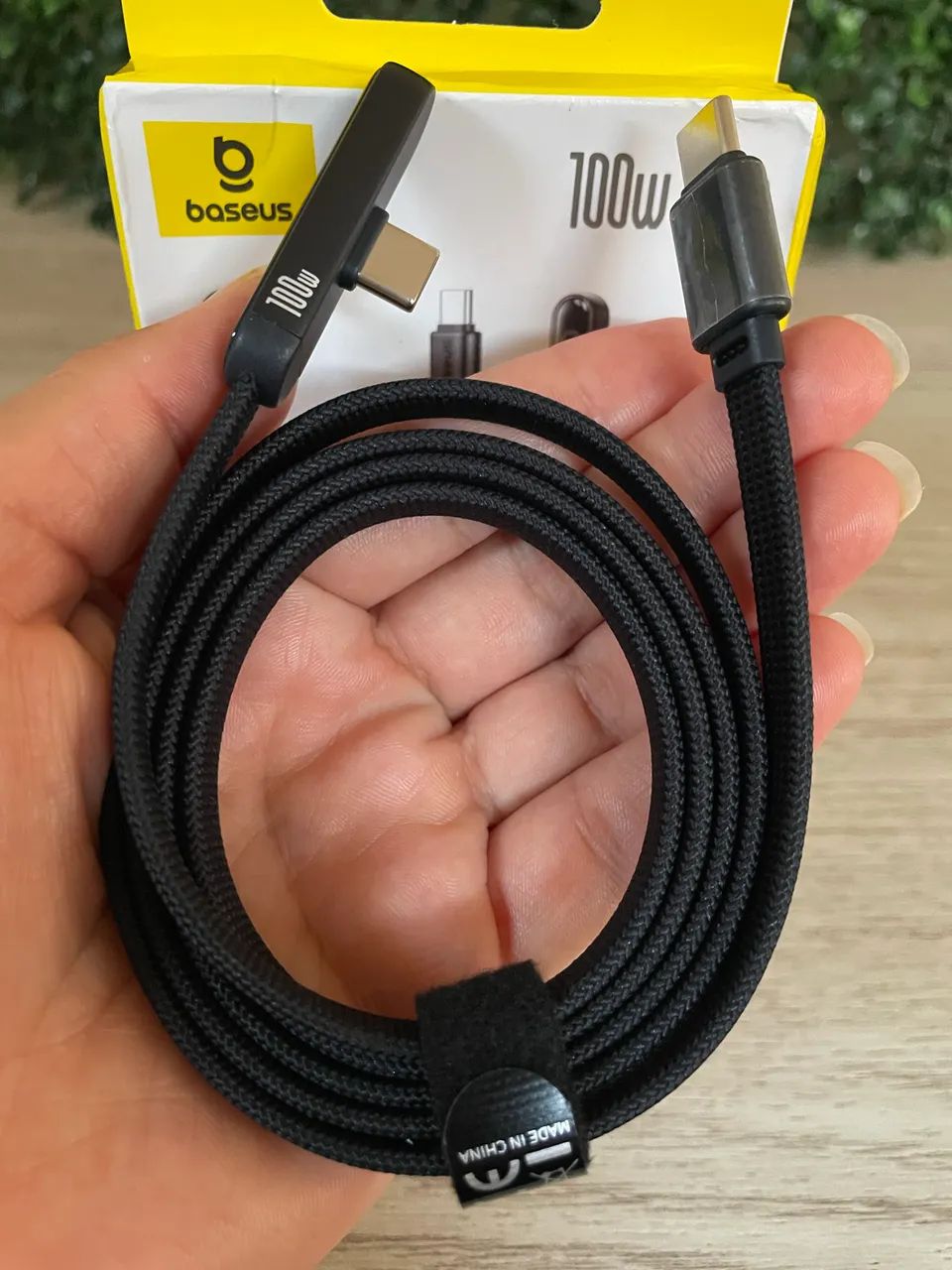 Cabo Baseus tipo C  mvp3 90 graus 100W 1M - Foto 3