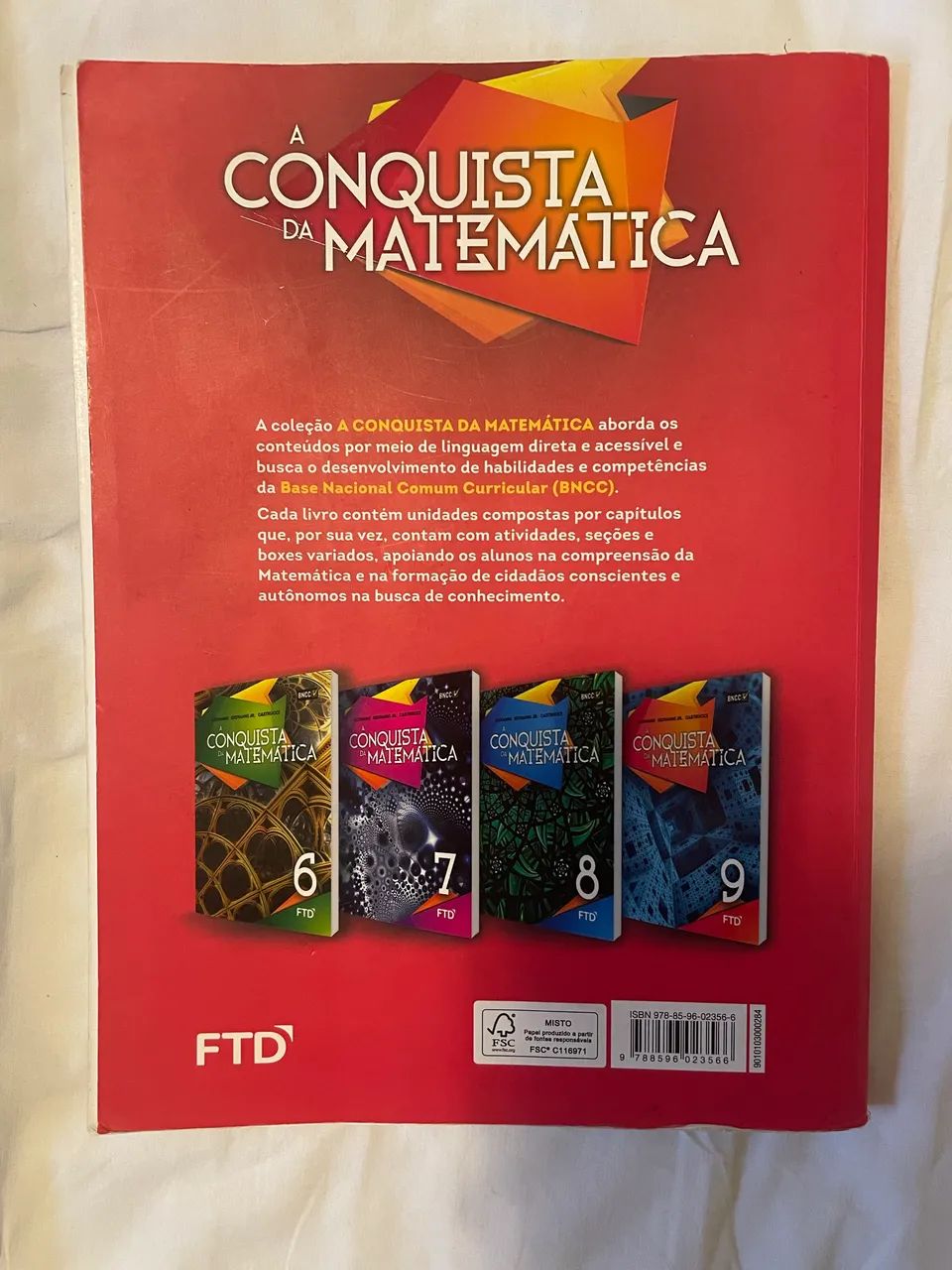 Livro A Conquista da Matemática 9 FTD - Foto 2
