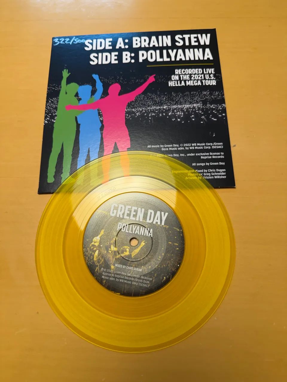 LP SINGLE GREEN DAY LIVE FROM HELLA MEGA - Foto 2