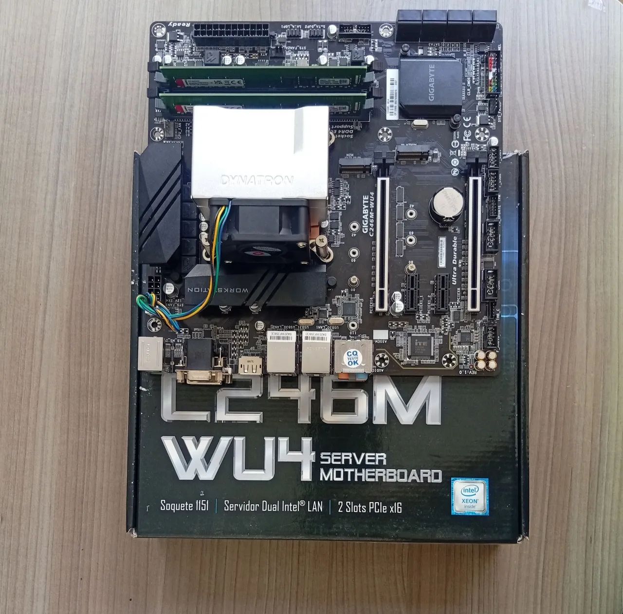 Kit:  i9 9900 + Gigabyte C246M + 64GB RAM + Cooler Dynatron