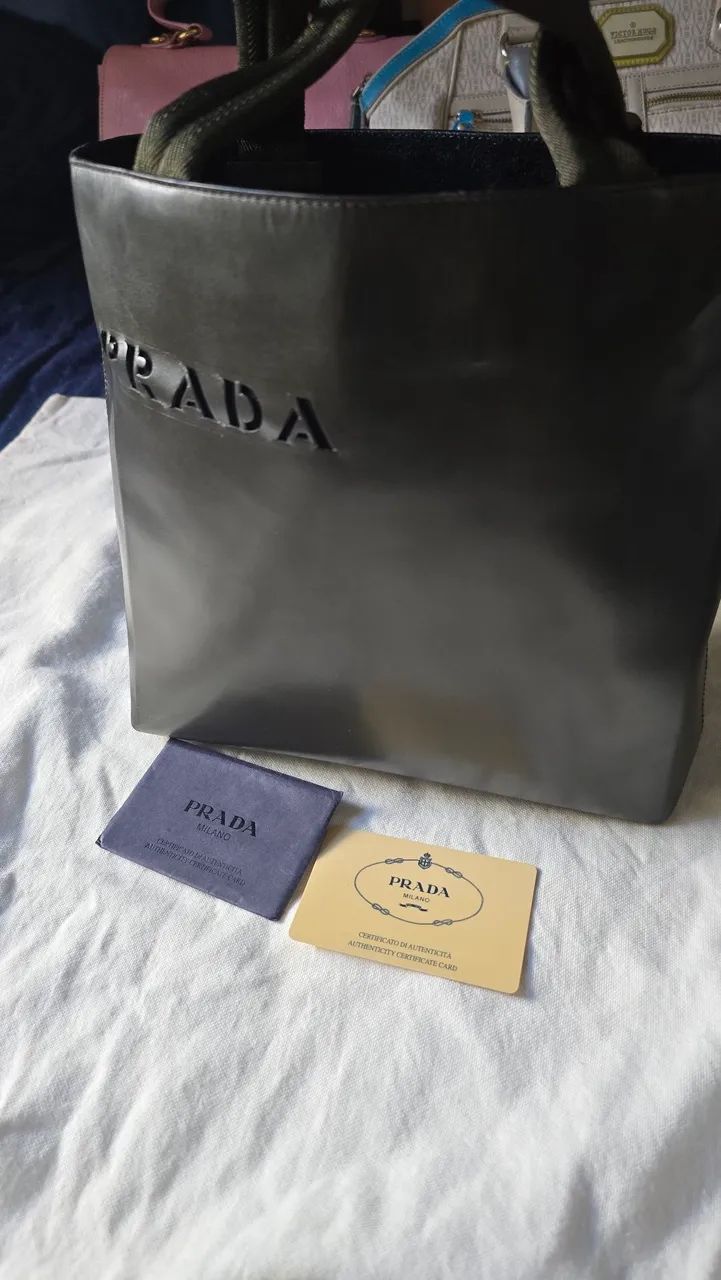 VENDO BOLSA PRADA COR TUNDRA - COURO - Foto 2