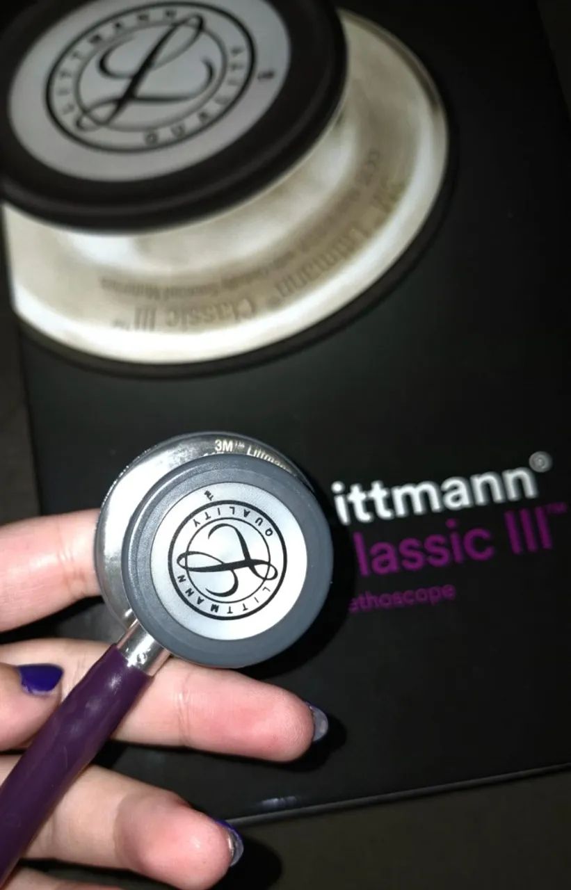 estetoscópio littmann 3 roxo  - Foto 2