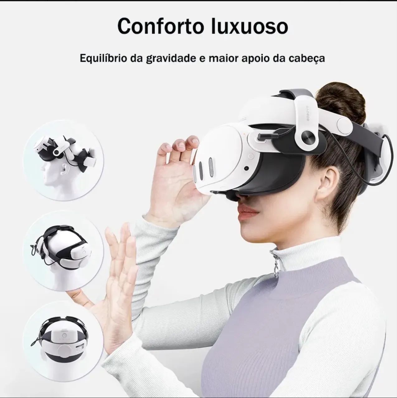 Meta Quest 3 512GB + BOBOVR M3 Pro - Periféricos e Acessórios de