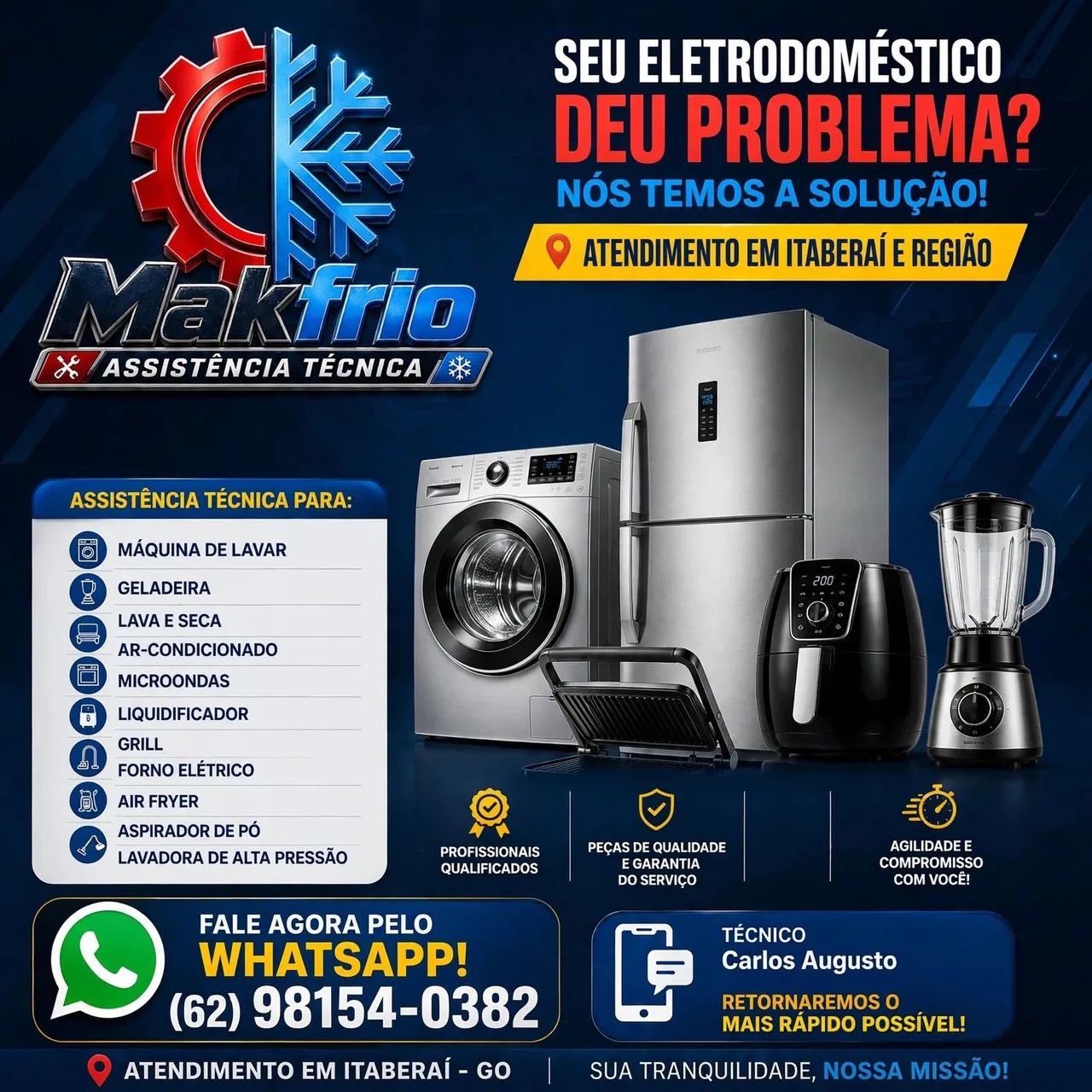 CONSERTO DE MÁQUINA DE LAVAR EM ITABERAÍ GO - Foto 2