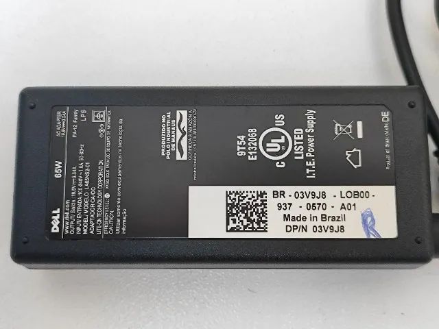 Fonte Carregador Notebook Dell Original 65W - Foto 3