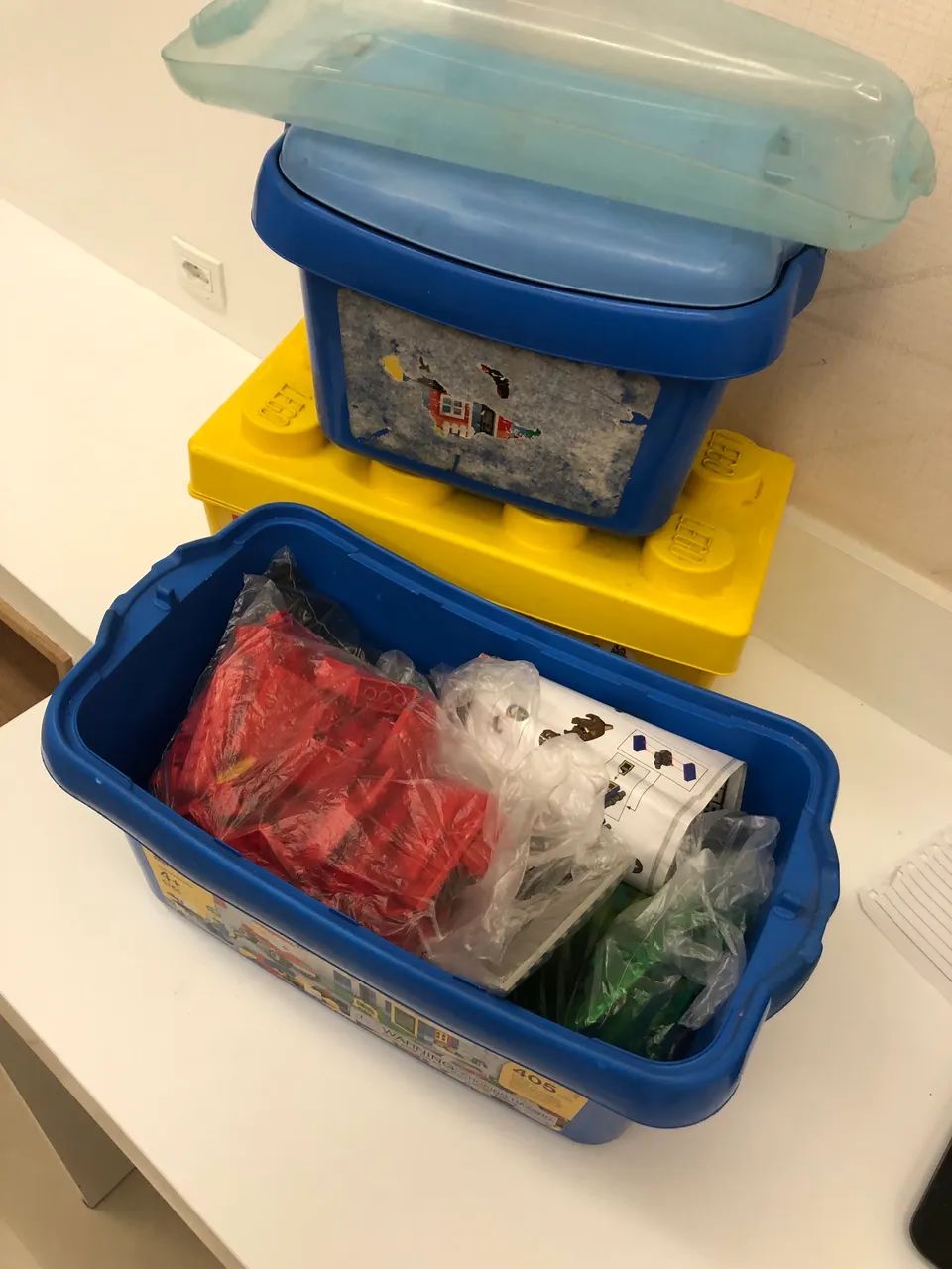 Lego kit 3 caixas organizado  - Foto 5