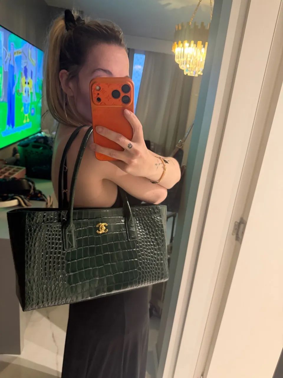 Bolsa crocro LANÇAMENTO Chanel