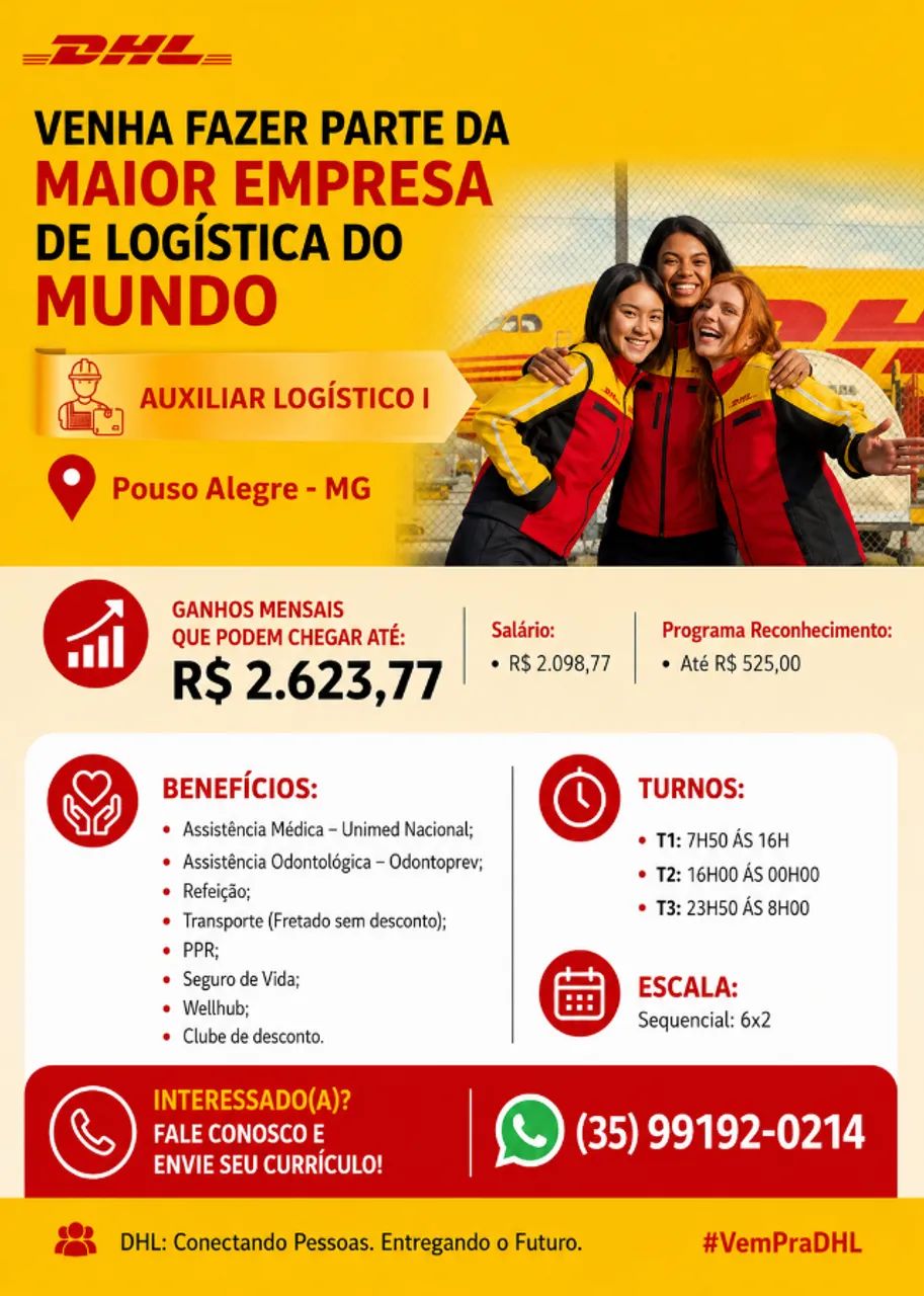 VAGAS EFETIVAS DHL