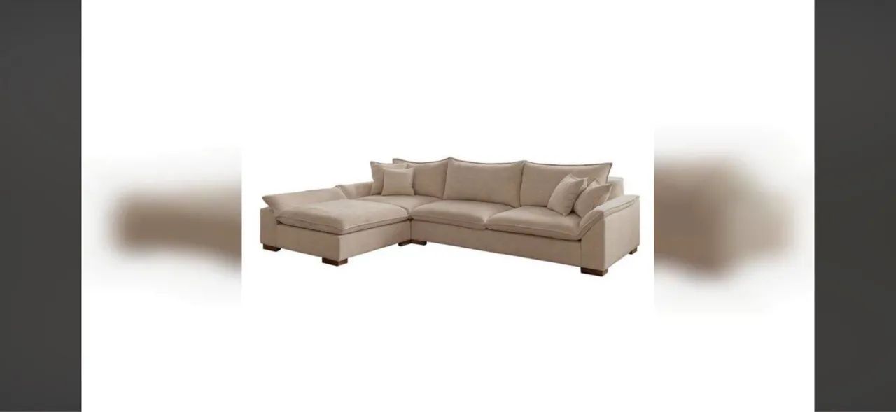 Sofá em L chaise 