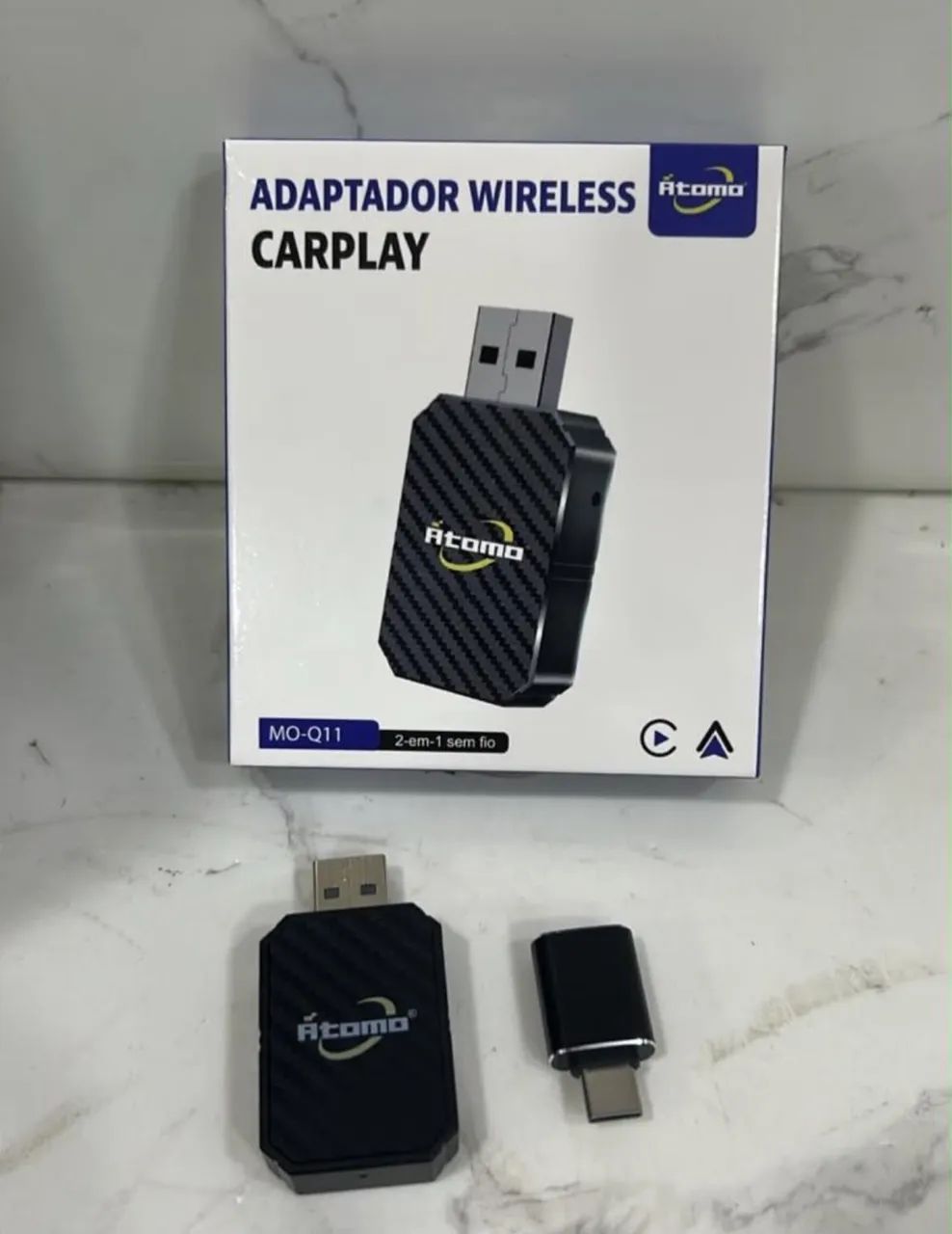 Adaptador Android Auto e Car Play