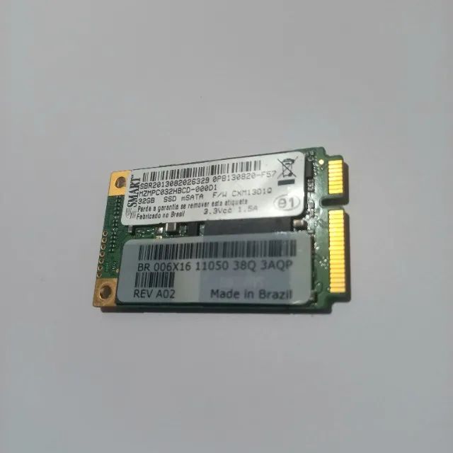 SSD 32GB mSATA Até 350MB/s Ideal para Sistema