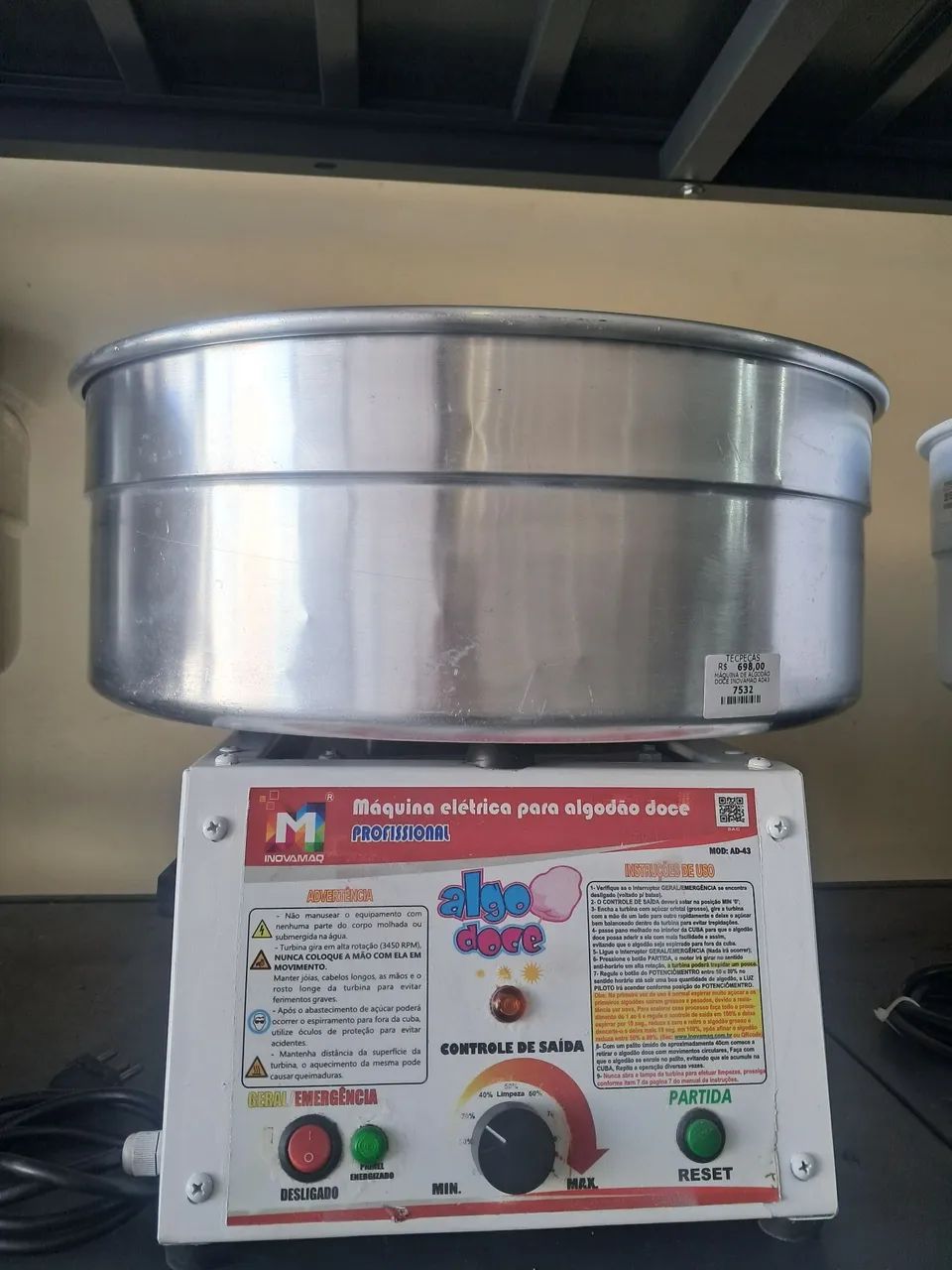 Máquina de algodão doce Inovamaq
