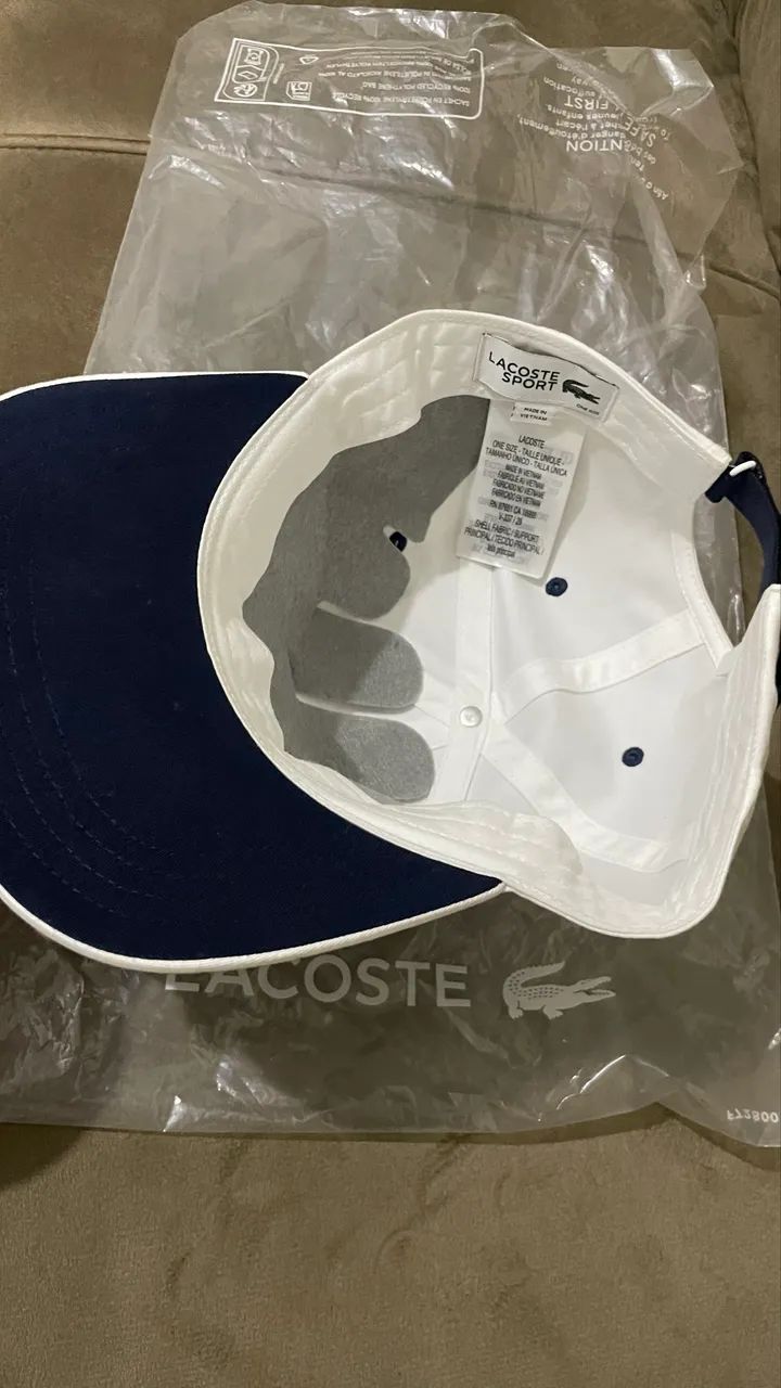Boné Lacoste Djokovic branco  - Foto 4