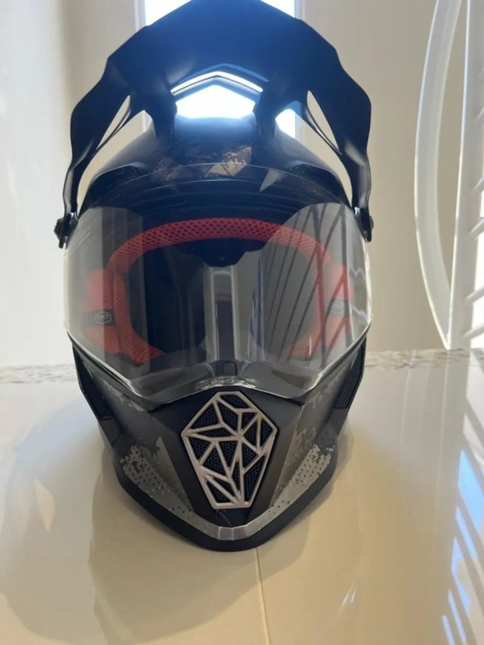Capacete Ls2 Mx436 Pionner Evo Fearless Cinza - Foto 2
