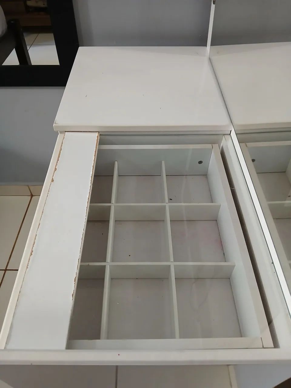 Penteadeira Feminina com Luz Led Infantil e Adolescente Com Espelho - Foto 4