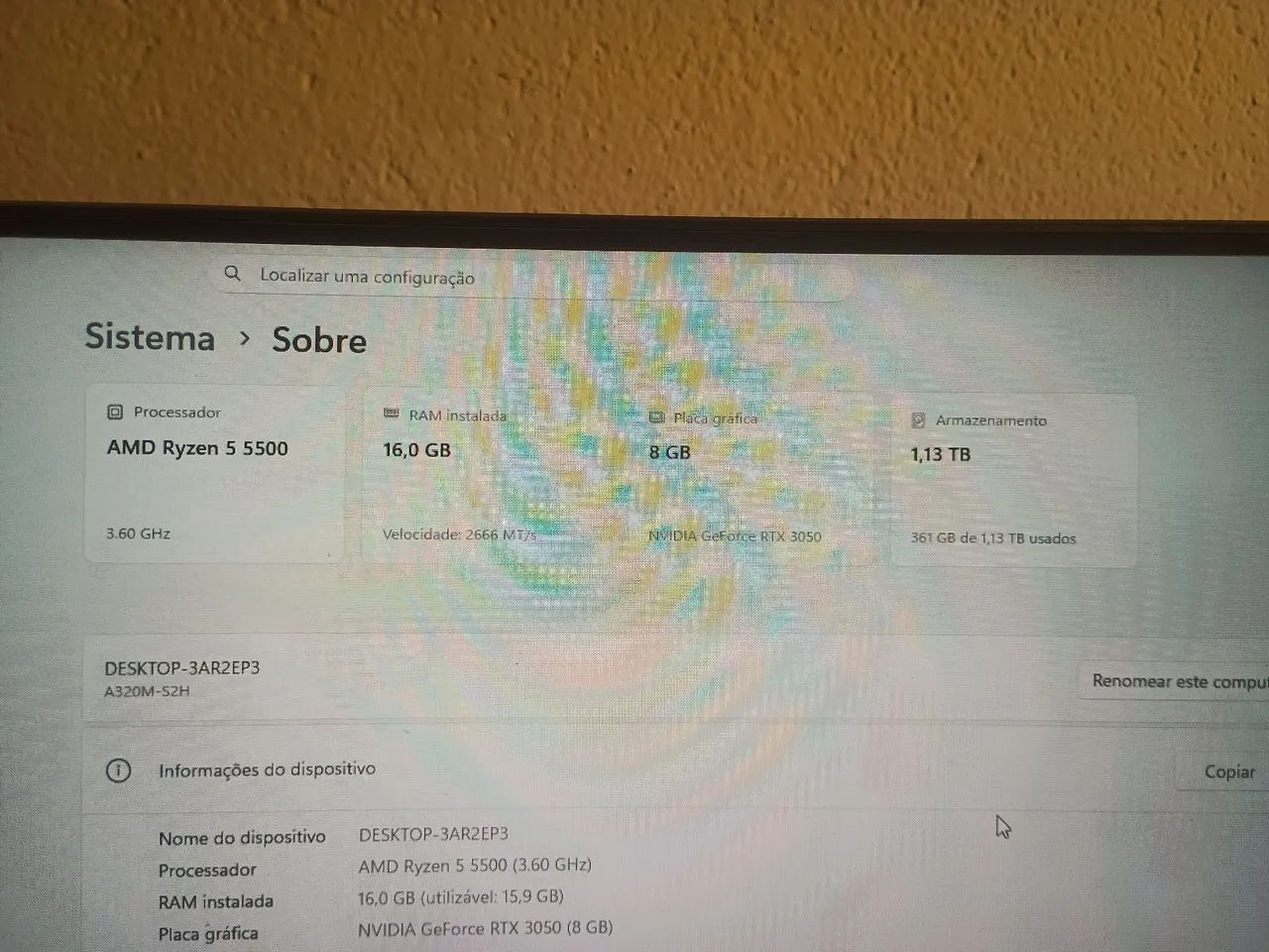 PC GAMER COMPLETO RTX 3050 8GB - Foto 2