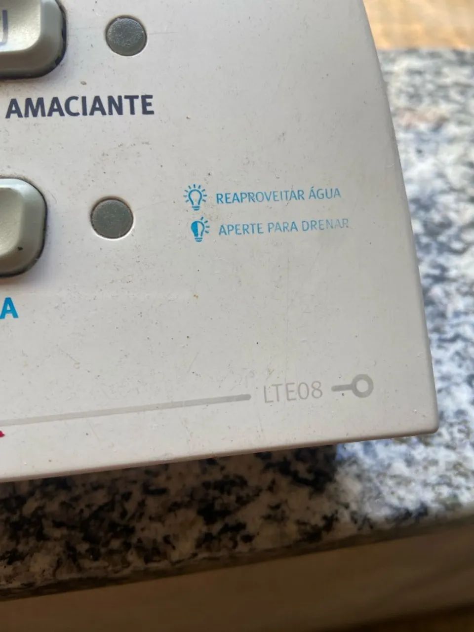 Placa+moldura+vidro máquina de lavar eletrolux LTE-08 - Foto 2