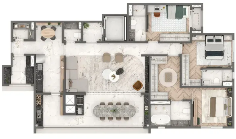 PLANTA 149m²