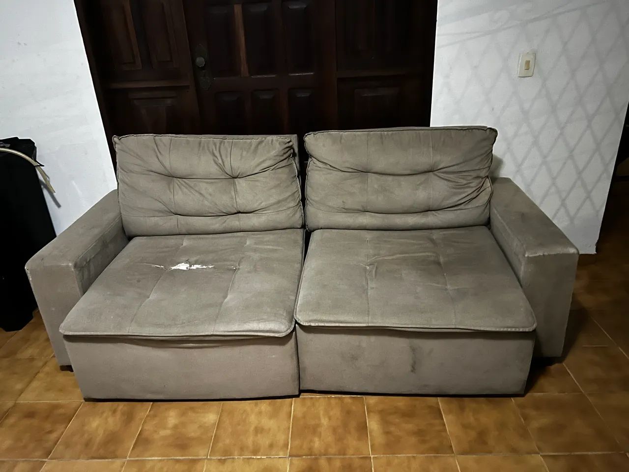 Sofá retrátil 2 lugares 