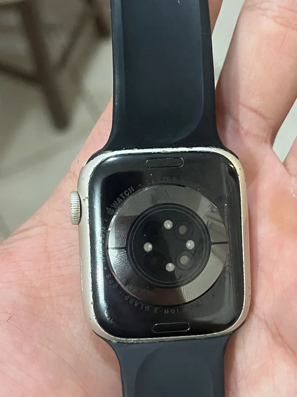 Apple Watch Series 7 GPS Prata com Pulseira Preta - Foto 3